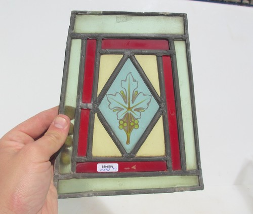 Antique stained glass window - stained,