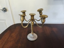 Vintage Brass Candelabra 5 Arm Candle Holder Candlestick