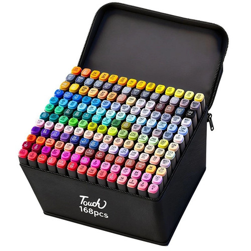 168x colouring pens dual tip - 168x,