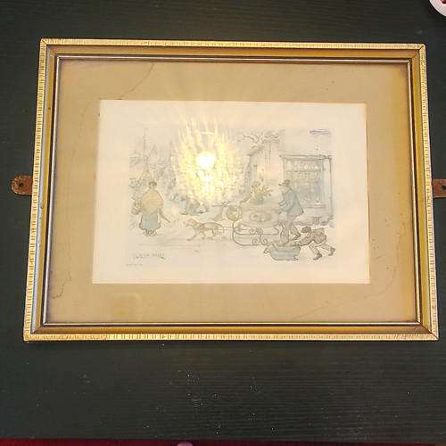 Vintage anton pieck framed - anton,