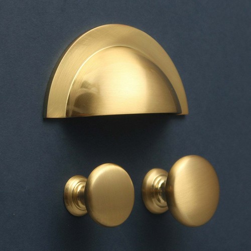Brushed satin brass cupboard - brushed,