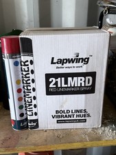 Red 750ml LINEMARKER SPRAY PAINT Aerosol Line Marking- tarmac, grass, pitches