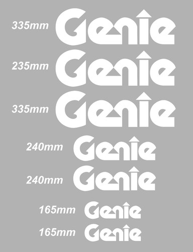 Decal sticker set - for, genie