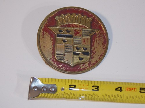 Vtg 1940s cadillac round - vtg, red