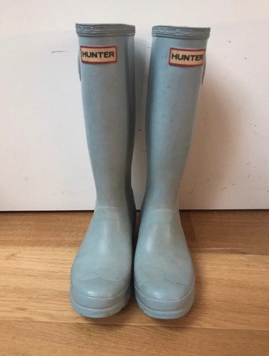 Hunter wellies baby blue size