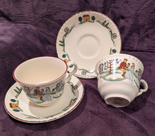 Set of 2 Mason’s Ironstone "Country Lane" Cups & Saucers - Uncommon - VGC