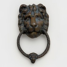 Vintage Brass Lion Head Door
