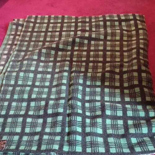 Oxford plaid wool - plaid, green/black