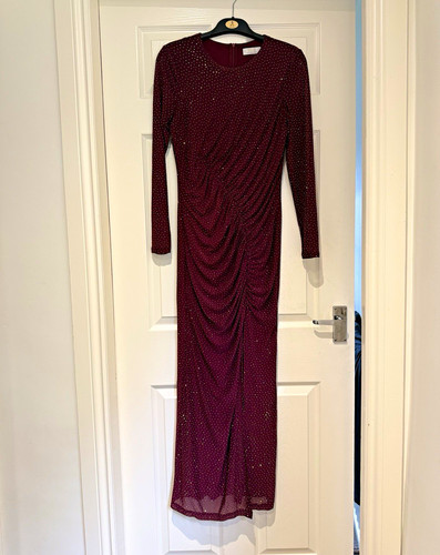 Quiz women burgundy mesh - quiz,