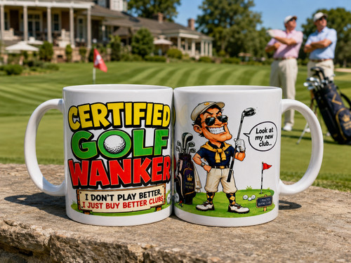 Funny golf mug certified - certified,