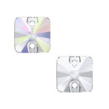 Superior PRIMERO 3201 Rivoli Square Flat Sew-On Stones Crystals * Many Sizes