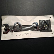 Jaguar 3.0  Chrome Badge x2