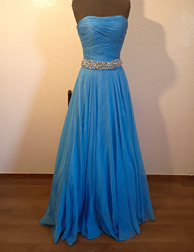 Sherri hill blue strapless - hill,