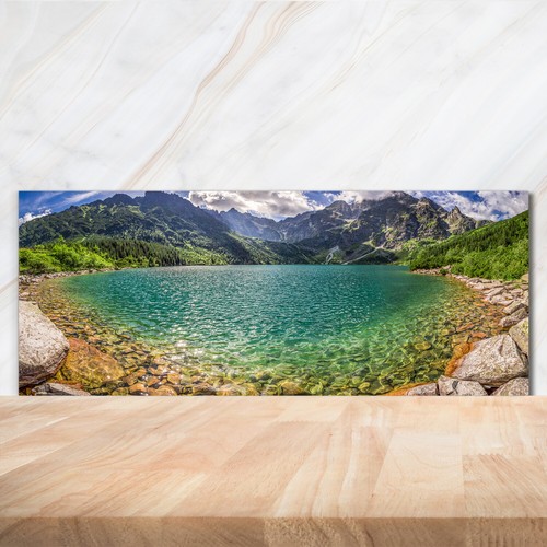 Kitchen glass splashback - kitchen,