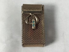 vintage mesh pill box container rhinestone