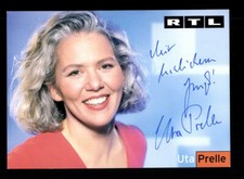 Ute Prelle RTL autograph card original signed ## BC 148951