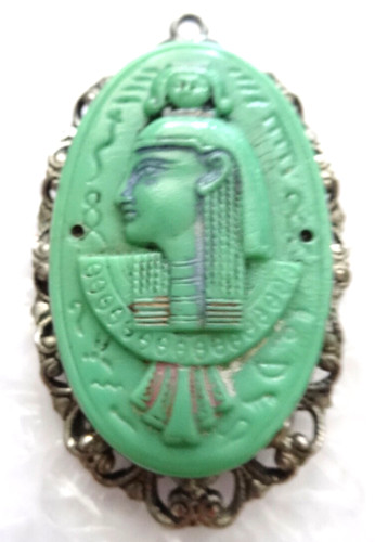 Cleopatra green glass egyptian - cleopatra,