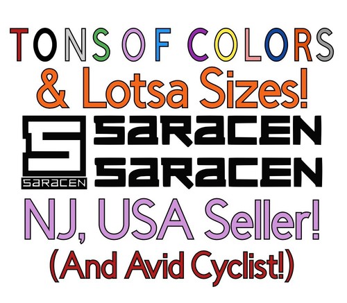Saracen bicycle die cut - 3, pc