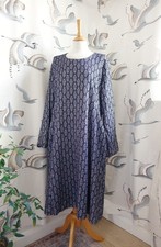 NEW OUT OF XILE Dark blue/purple sparkly metallic chenille dress size 3 UK 12