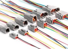 Deutsch DTM Prewired Connectors 2/3/4/6/8/12 Pin Electrical Wire Set 20-24 AWG