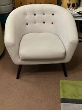 TUB CHAIR OFF WHITE  with