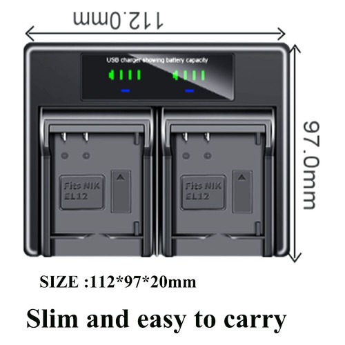 Dual battery charger for canon - battery,