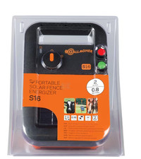 Gallagher Solar Fence Energiser S16 Comes W/ Solar Panel and Battery, portable