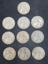 10 1912 H One Penny Coins