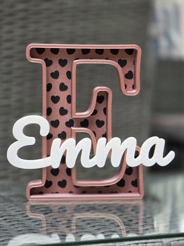 Personalised name letter sign - personalised,