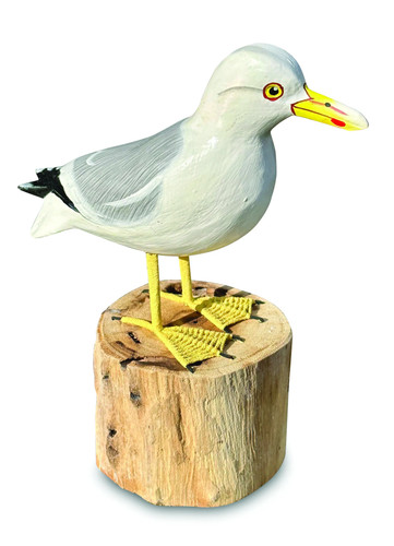 Seagull wooden ornament - wooden,