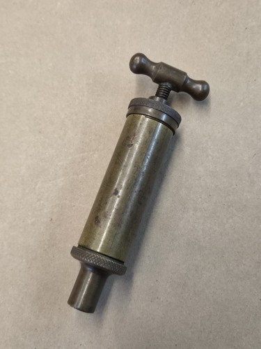 Small vintage brass grease gun - vintage,