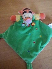 Disney Baby Tigger Comforter Plush Blanket Toy Soft Soother Green Stars