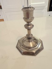 Grenadier Silver Plated Octagonal Candlestick Holder Vintage Antique
