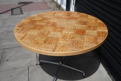 1970s metal based round oak - 1970s,