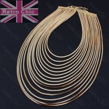 MULTI CHAIN drape NECKLACE big