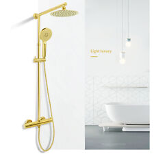 Brushed Gold Exposed 8" Rain