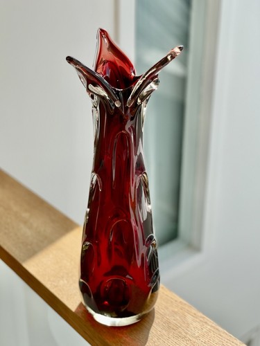 Czech glass vase - glass, beranek