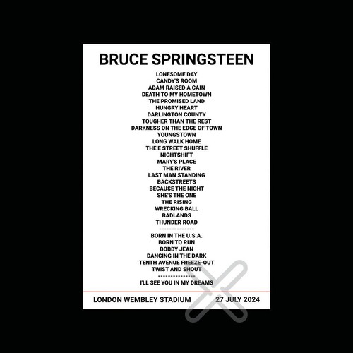 Bruce springsteen wembley 27 - springsteen,