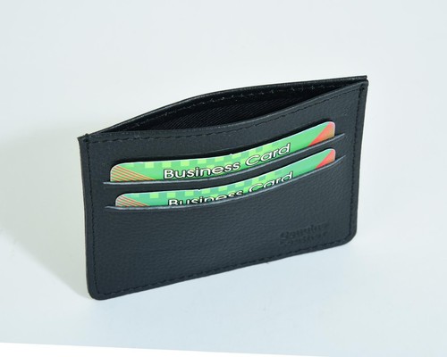 Black leather magic wallet - black,