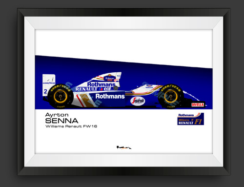 Ayrton senna williams fw16 - senna, f1