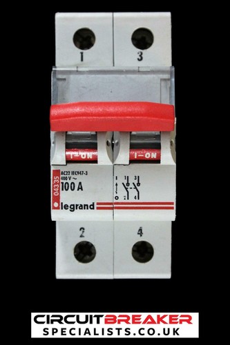 Legrand 100 amp double pole - amp,