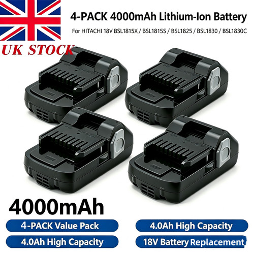 Pack 4000mah ion - 4-pack, li-ion