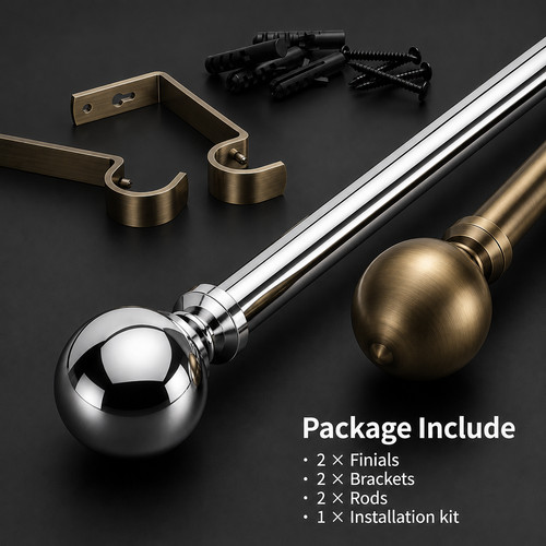 Extendable curtain poles for - extendable,