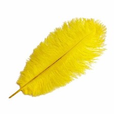 Ostrich Feathers - Yellow -10"