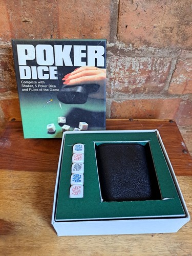 1981 vintage poker dice - dice, set