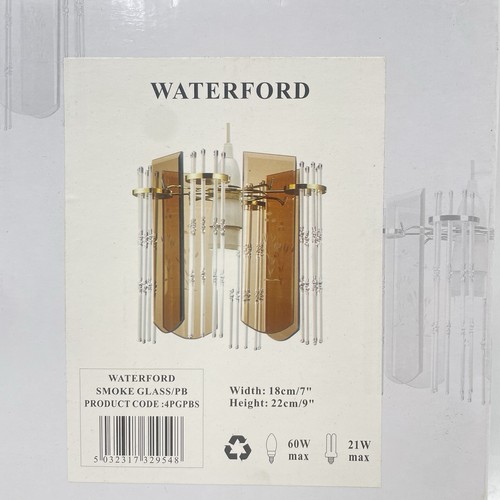 Waterford smoke glass polished - glass,