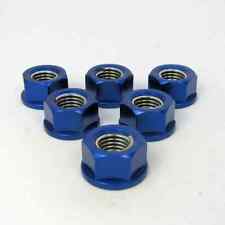 Yamaha FZR250R 1989-1994 6 Blue Aluminium Sprocket Nuts