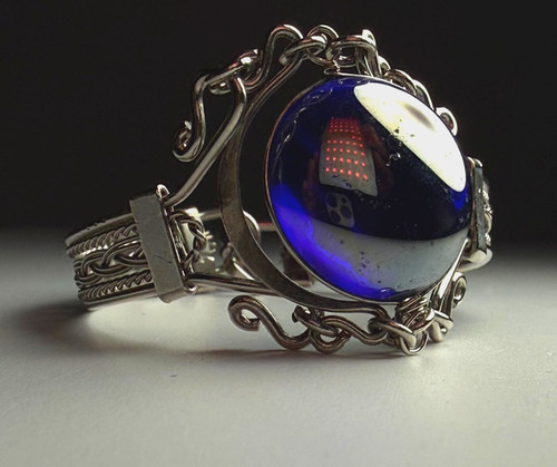 Bracelet cobalt blue - bracelet,