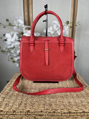 Fossil ryder red satchel - fossil,