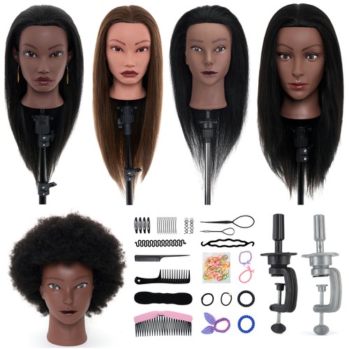 100 real hair training head - real,